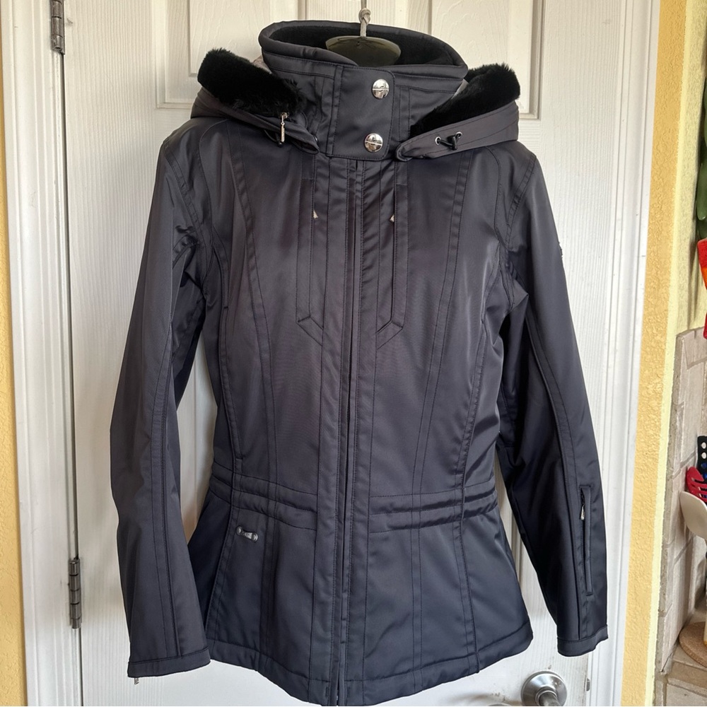 Spyder Women's Ski Jacket Black Thinsulate LiteLoft  XTL Size US 8 NWOT Perfect!